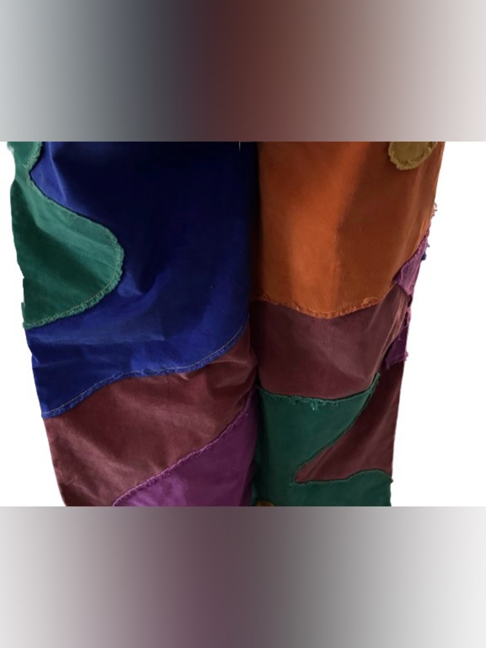 Supernova Rainbow We the Free 27 Small Corduroy Pants Stars Flowers Wide Leg - Picture 12 of 16